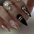 Noir Lumière™ — Press-On Nails Noirs | Nailira